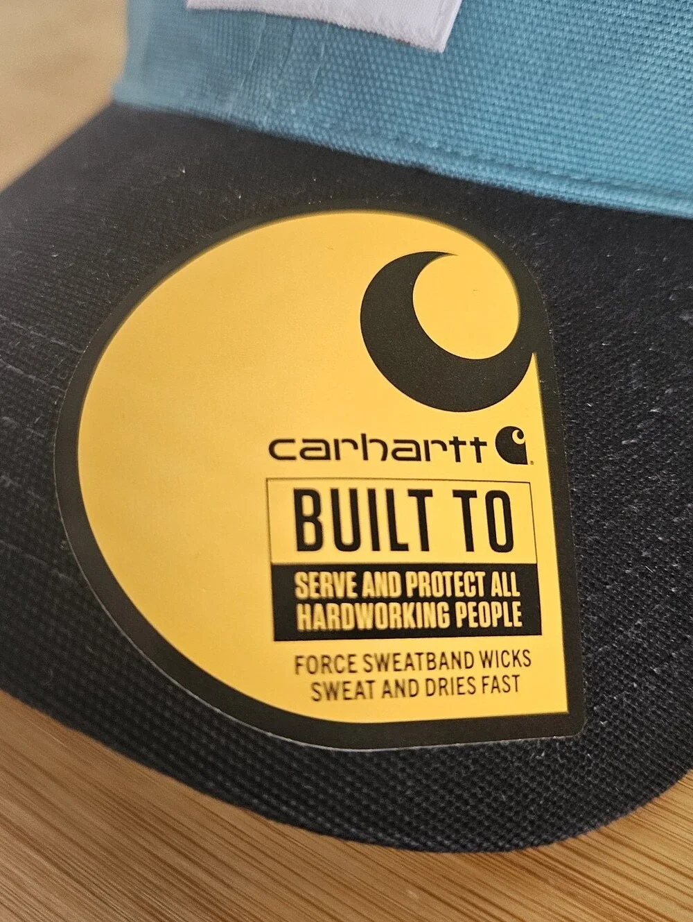 Carhartt Men's Teal and Black Mesh-Back Trucker Cap